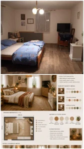 Online návrh proměny jedné místnosti z fotografie